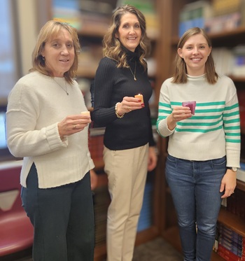 Christie Schulze-secretary, Lori Thiele-treasurer, Alyssa Jacobs-president