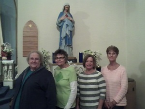 Mary Shonka, Secretary; Wilma Kirchmann, Vice President; Doreen Fullington, President;Jean Haynes, Treasurer