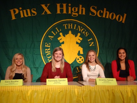 Four Students Sign