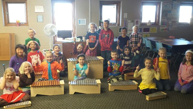 Students with instruments