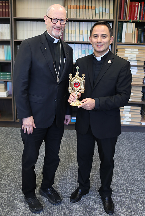 ‘This is our faith. We want to live it.’ 2 Bishop Conley and Father Becerra