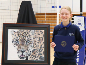 Student artist honored at St. Cecilia in Hastings